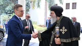 البابا تواضروس الثاني يستقبل رئيس فنلندا بالمقر البابوي في القاهرة