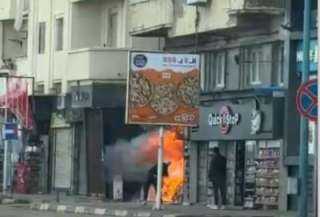 مريض نفسي يشعل النيران في محل ملابس ببولاق الدكرور