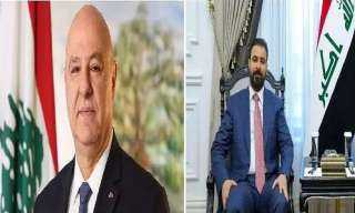 رئيس لبنان يؤكد لرئيس الحكومة العراقية أهمية التعاون بين البلدين