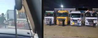 لحظات رعب في الشارع.. سيارات نقل تؤدي حركات خطرة خلال زفاف بدمياط