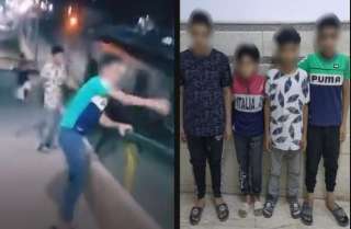 ضبط 4 أطفال أبطال فيديو إلقاء أكياس مياه على ركاب قطار من أعلى كوبري بالشرقية