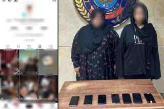 ضبط فتاة ووالدتها للتسول الإلكتروني عبر البث المباشر في القاهرة